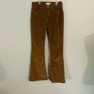 Lucky Brand Brown Corduroy Flare Pants
